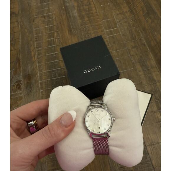 Gucci Women's G-Timeless White MOP Dial Watch - YA1264040 - Picture 3 of 11